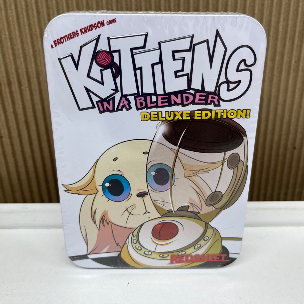 Kittens in a Blender Deluxe Edition Card Game Redshift Games New Sealed Tin